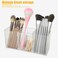 Cerpourt Clear Makeup Brush OrganizerAcrylic Cosmetic Brushes Storage Holder with 3 SlotsPencil Pen Holder for DeskDesk Organizer and Accessories for Vanity