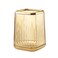 DASITON Makeup Brush holder Organizer plastic Square Cosmetic Brush Storage Holder Vintage Stripe Make Up Brush Cup Pen Pencil HolderAmber