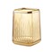 DASITON Makeup Brush holder Organizer plastic Square Cosmetic Brush Storage Holder Vintage Stripe Make Up Brush Cup Pen Pencil HolderAmber