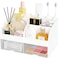 DIRZHX Makeup Organizer with 2 Drawers Cosmetic Storage for Dresser Vanity and Bathroom CountertopMake up organization and Skincare Storage with Beauty Brush Holder Cosmetic Display Case White