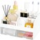 DIRZHX Makeup Organizer with 2 Drawers Cosmetic Storage for Dresser Vanity and Bathroom CountertopMake up organization and Skincare Storage with Beauty Brush Holder Cosmetic Display Case White