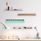 trophable 8 Pack Nail Polish Rack Wall Mounted Shelf with Removable AntiSlip End Inserts Clear Acrylic Nail Polish Organizer Wall Rack Display 128 Bottles