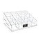 Isaac Jacobs Clear Acrylic 12 Compartment Nail Polish Holder Organizer for Makeup Essential Oils Storage Solution Rack Display 3 Rows x4