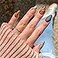 TOGZOM Almond Acrylic Butterfly Design PressOn False Nails 24 Pcs 1 Fl Oz