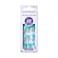 imPRESS KISS No Glue Pedi PressOn Nails Design Last Flowers Medium Blue Short Size Squoval Shape Includes 24 Nails Prep Pad Instructions Sheet 1 Manicure Stick 1 Mini File