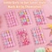 Thrilez 144 Pcs Kids Fake Nails Set 6 Pack Press on Nail Preglue Artificial False Acrylic Nails Set for Little Girl Children Toddlers