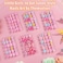 Thrilez 144 Pcs Kids Fake Nails Set 6 Pack Press on Nail Preglue Artificial False Acrylic Nails Set for Little Girl Children Toddlers