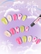EBANKU 26 Pieces Press on Nails for Kids 1Pack Kid Fake Nail Kit Spring Flower Short Artificial False Nail Kits for Kids Girls with Nail Glue