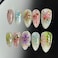 NZRAESTRS 30Pcs 3D Flower Press on Nails Medium Almond Fake Nails with Pearl Rhinestones Designs Fill Cover Glue on Nails Cute Strawberry Acrylic Nails Pink Bow False Nails Star Floral Stick on Nails