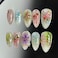 NZRAESTRS 30Pcs 3D Flower Press on Nails Medium Almond Fake Nails with Pearl Rhinestones Designs Fill Cover Glue on Nails Cute Strawberry Acrylic Nails Pink Bow False Nails Star Floral Stick on Nails