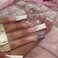yefiuo 48 Pcs Pink Press on Nails Long Square Press on Toenails Set YEFIUO White French Fake Nails Press ons Nail Art Tip Glue on Nails Full Cover Acrylic False Toe Nail Kit with 3D Bow Rhinestone Des