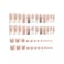 yefiuo 48 Pcs Pink Press on Nails Long Square Press on Toenails Set YEFIUO White French Fake Nails Press ons Nail Art Tip Glue on Nails Full Cover Acrylic False Toe Nail Kit with 3D Bow Rhinestone Des