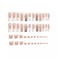 yefiuo 48 Pcs Pink Press on Nails Long Square Press on Toenails Set YEFIUO White French Fake Nails Press ons Nail Art Tip Glue on Nails Full Cover Acrylic False Toe Nail Kit with 3D Bow Rhinestone Des