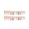 yefiuo 48 Pcs Pink Press on Nails Long Square Press on Toenails Set YEFIUO White French Fake Nails Press ons Nail Art Tip Glue on Nails Full Cover Acrylic False Toe Nail Kit with 3D Bow Rhinestone Des