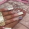 yefiuo 48 Pcs Pink Press on Nails Long Square Press on Toenails Set YEFIUO White French Fake Nails Press ons Nail Art Tip Glue on Nails Full Cover Acrylic False Toe Nail Kit with 3D Bow Rhinestone Des