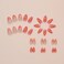 BABALAL Press on Nails Almond Medium Fake Nails Orange Pink Ombre Glue on Nails 24Pcs Manicure Acrylic Nails Stiletto False Nails Full Cover Artificial Nails