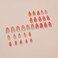 BABALAL Press on Nails Almond Medium Fake Nails Orange Pink Ombre Glue on Nails 24Pcs Manicure Acrylic Nails Stiletto False Nails Full Cover Artificial Nails