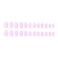 BABALAL Press on Nails Short Fake Nails Square Glue on Nails Pink Glossy Acrylic Nails Squoval White French Stick on Nails 24Pcs