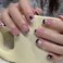 BABALAL Square Press on False Nails Short Fake Nails Pink Black French Tip Glue on Acrylic Nails Y2k Star Rhinestone 24Pcs Squoval for Women and Girls