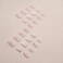 BABALAL Square Press On Nails Medium Fake White Glue 24pcs French Acrylic Squoval Artificial False Nails
