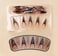 BABALAL Stiletto Press on Nails Long Fake Nails French Tip Brown Ombre Glue on Nails Chrome Acrylic Nails Almond Full Cover Gel Artificial Stick on False Nails