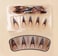 BABALAL Stiletto Press on Nails Long Fake Nails French Tip Brown Ombre Glue on Nails Chrome Acrylic Nails Almond Full Cover Gel Artificial Stick on False Nails
