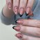 LOPMNGHT Black Gold French Fake Nails Press On Medium Almond Black Stars 24Pcs Artificial Acrylic Full Cover Reusable Coffin Nails Glue On for Womens Manicure