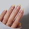 BTArtbox French Tip Press On Nails LampCurable Short Almond Press On Nails with Glue for Women SemiTransparent Soft Gel Glue On Nails in 16 Sizes 32 Stick On Nails Kit Daisy
