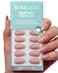 BTArtbox Press On Nails Almond Flesh Pink Nude Short Fall Press On Nails with Glue for Women Opaque Soft Gel Glue On Nails in 16 Sizes 32 Stick On Nails Kit Fawn Fleek
