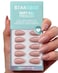 BTArtbox Press On Nails Almond Flesh Pink Nude Short Fall Press On Nails with Glue for Women Opaque Soft Gel Glue On Nails in 16 Sizes 32 Stick On Nails Kit Fawn Fleek