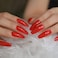 Coolnail CoolNail Extra Long Coffin Ballerina Shape False Press on Flame Red Nails UV Gel Summer Glue On Fingersnails Free Adhesive Tapes