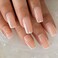 Coolnail Glossy White French Press on False Nails Square Flat Top Shape UV Gel Nude Medium Long Fingersnails Free Adhesive Tapes 24pcs