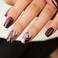 CurvLife Press on Nails Short Square Pink Brown False Acrylic Fake Nails with Apricot Design Full Cover Glossy Nude Artificial Stick on Nails for Women