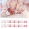 Tezocr Cute Press on Nails Medium Square Cartoon Fake Nails with Gems Charms Cute Acrylic Nails Supply Cartoon Aarylic Nails for Women 24pcs