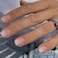 DANMANR Long Press on Nails Square French Fake Nails Full Cover Nude Acrylic False Nails for Women and Girls 24PCS Pink Square