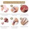 DANMANR Long Press on Nails Square French Fake Nails Full Cover Nude Acrylic False Nails for Women and Girls 24PCS Pink Square