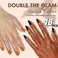 KXAMELIE Dusty Pink Press on Nails Almond Shaped 48Pcs Neutral Thick Fake Nails for Women Medium Almond Nails Press on Reusable Acrylic Nails Glue on Medium Length Stiletto False Nails Gel Artificial