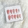 FDSQHSA 30pcs Pink Flower Cute Cat Almond Acrylic PressOn False Nails Kit with Rhinestone Pearl Designs Bow Summer Floral Nail Decoration