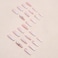 Gifiky Long Coffin False Nails Gradient Press on Nails Daisy Nails Tips Acrylic Crystal Gem Design Fake Nails for Women and Girls 24Pcs
