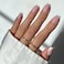 Glamnetic Press On Nails Classy French Medium Square Fake Nails with Trendy Micro French Tip Salon Quality 15 Sizes 30 Nail Kit