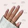 Glamnetic Press On Nails Classy French Medium Square Fake Nails with Trendy Micro French Tip Salon Quality 15 Sizes 30 Nail Kit