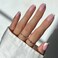 Glamnetic Press On Nails Classy French Medium Square Fake Nails with Trendy Micro French Tip Salon Quality 15 Sizes 30 Nail Kit