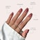 Glamnetic Press On Nails Dusty Pink Medium Square Fake Nails Sheer Mauve Neutral Salon Quality 15 Sizes 30 Nail Kit