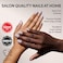 Glamnetic Press On Nails Lilac Gray Opaque Pale Light Lilac Gray Short Squoval Fake Nails Salon Quality 15 Sizes 30 Nail Kit with Glue