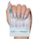 Glamnetic x Hello Kitty and Friends Press On Nails Cinnamoroll Cloud Pale Blue 3D Cloud Graphic Fake Nails in a Velvet Finish 15 Sizes 30 Nail Kit with Glue