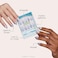 Glamnetic x Hello Kitty and Friends Press On Nails Cinnamoroll Cloud Pale Blue 3D Cloud Graphic Fake Nails in a Velvet Finish 15 Sizes 30 Nail Kit with Glue
