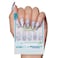 Glamnetic x Hello Kitty and Friends Press On Nails Cinnamoroll Cloud Pale Blue 3D Cloud Graphic Fake Nails in a Velvet Finish 15 Sizes 30 Nail Kit with Glue