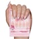 Glamnetic x Hello Kitty and Friends Press On Nails My Melody Short Almond Gold Foil 3D Graphic Fake Nails in a Glossy Finish 15 Sizes 30 Nail Kit with Glue