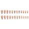 Hkanlre Fish Press on Nails Long Cute Fake Nails Tips Full Cover Almond False Blue Nails for Women and Girls 24PCS