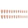 Hkanlre Fish Press on Nails Long Cute Fake Nails Tips Full Cover Almond False Blue Nails for Women and Girls 24PCS